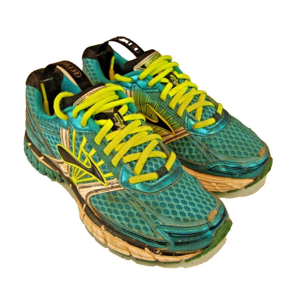 Womens Brooks Adrenaline Green GTS 14 Running Shoes sz 6.5